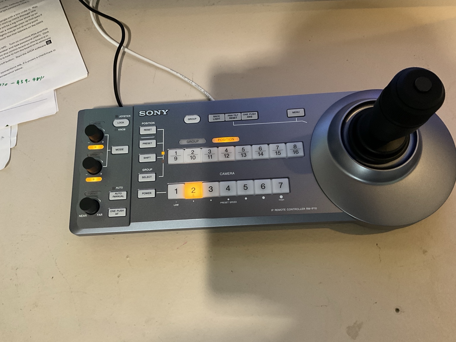 Sony RM-IP10 camera controller